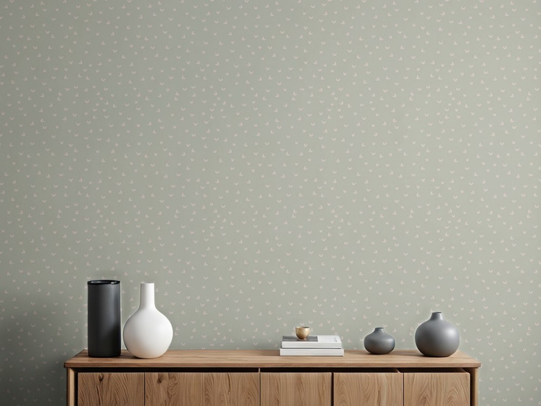 Bild på Färgsättning Little leaves in the wind in Green - 1033201-02 - 10535-01